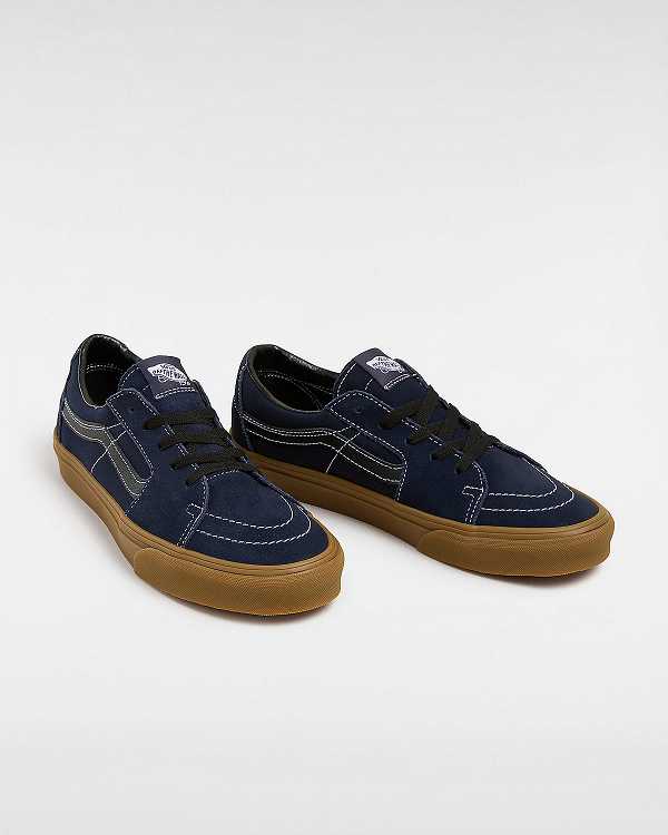 Blue Women Vans Sk8-Low Sneakers NZ | VN7930514