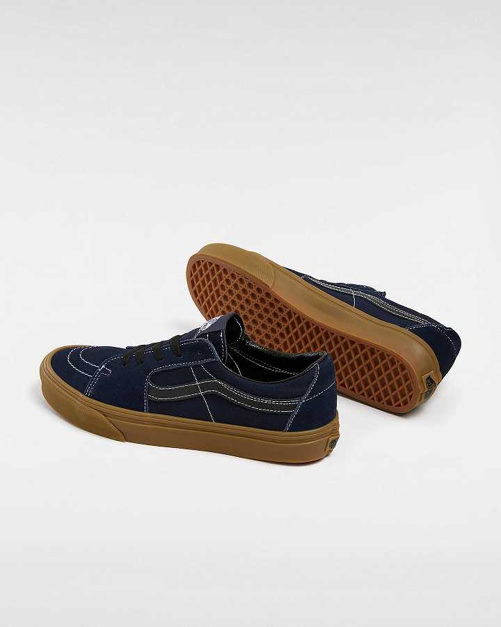 Blue Women Vans Sk8-Low Sneakers NZ | VN7930514