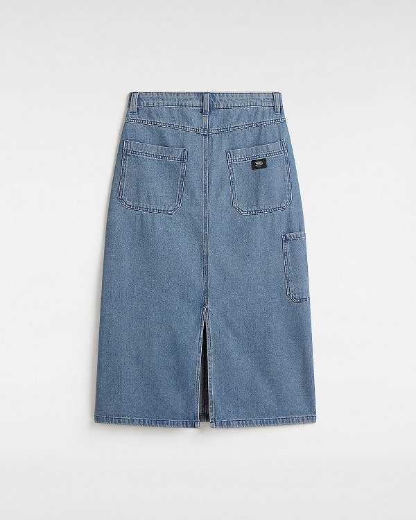 Blue Women Vans Union Denim Carpenter Skirt NZ | VN7609243