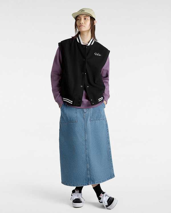 Blue Women Vans Union Denim Carpenter Skirt NZ | VN7609243