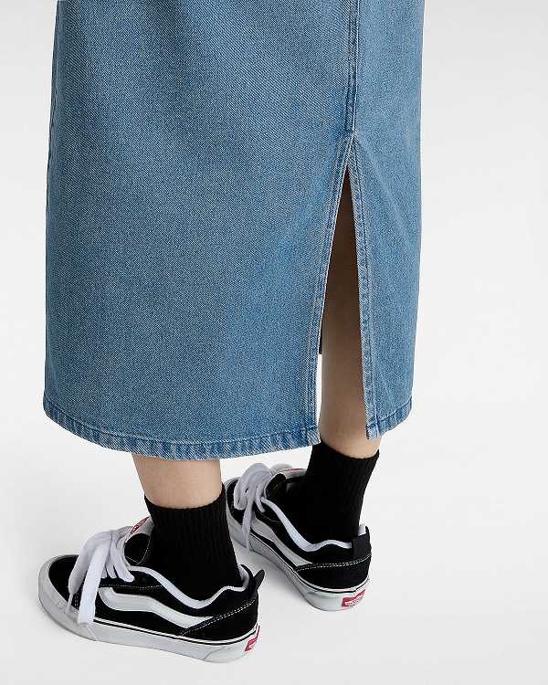 Blue Women Vans Union Denim Carpenter Skirt NZ | VN7609243