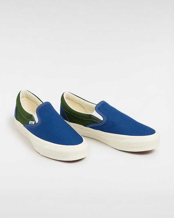 Blue / Green Men Vans Premium 98 Slip On Shoes NZ | VN2983147