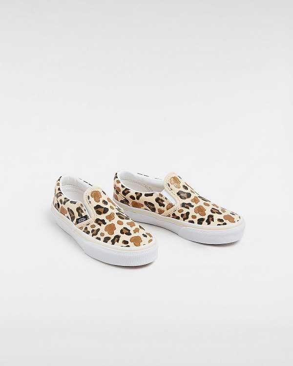 Brown Kids' Vans Classic (4-8 Years) Slip On Shoes NZ | VN1725096