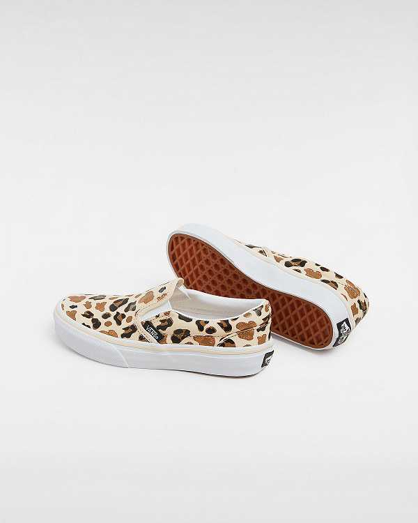 Brown Kids' Vans Classic (4-8 Years) Slip On Shoes NZ | VN1725096