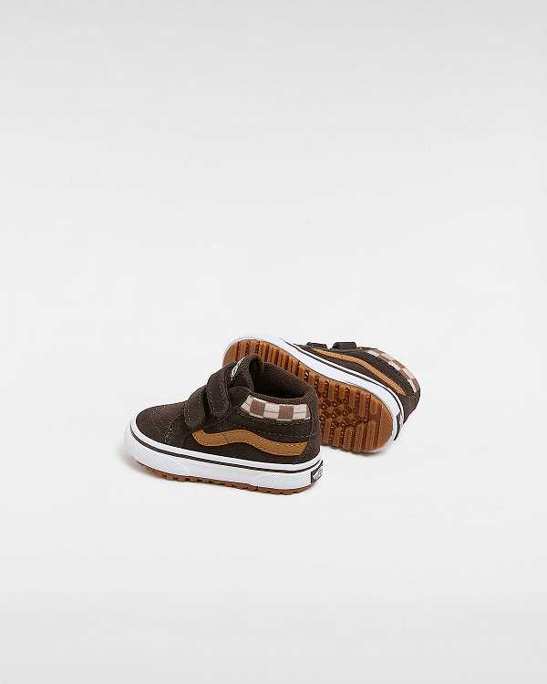 Brown Kids' Vans MTE Sk8-Mid Reissue Hook and Loop (1-4 Years) Sneakers NZ | VN0614783