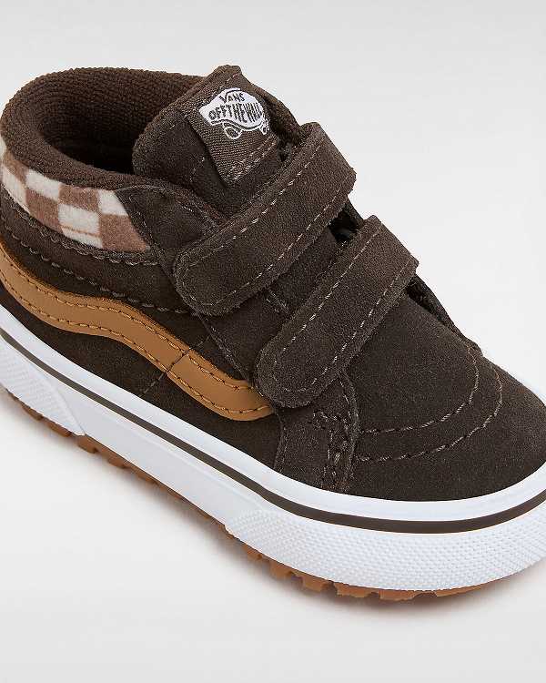 Brown Kids' Vans MTE Sk8-Mid Reissue Hook and Loop (1-4 Years) Sneakers NZ | VN0614783