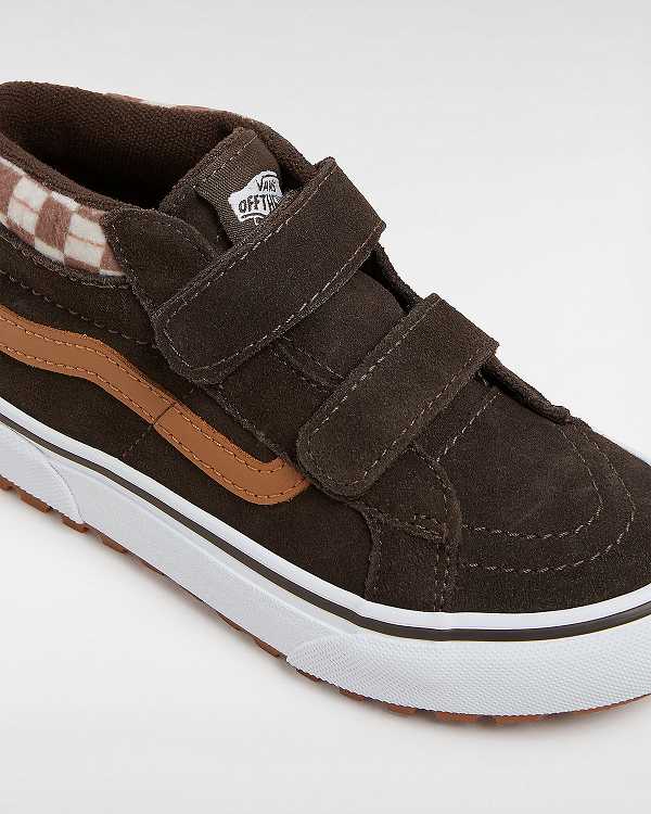 Brown Kids' Vans MTE Sk8-Mid Reissue Hook and Loop (4-8 years) Sneakers NZ | VN4391602