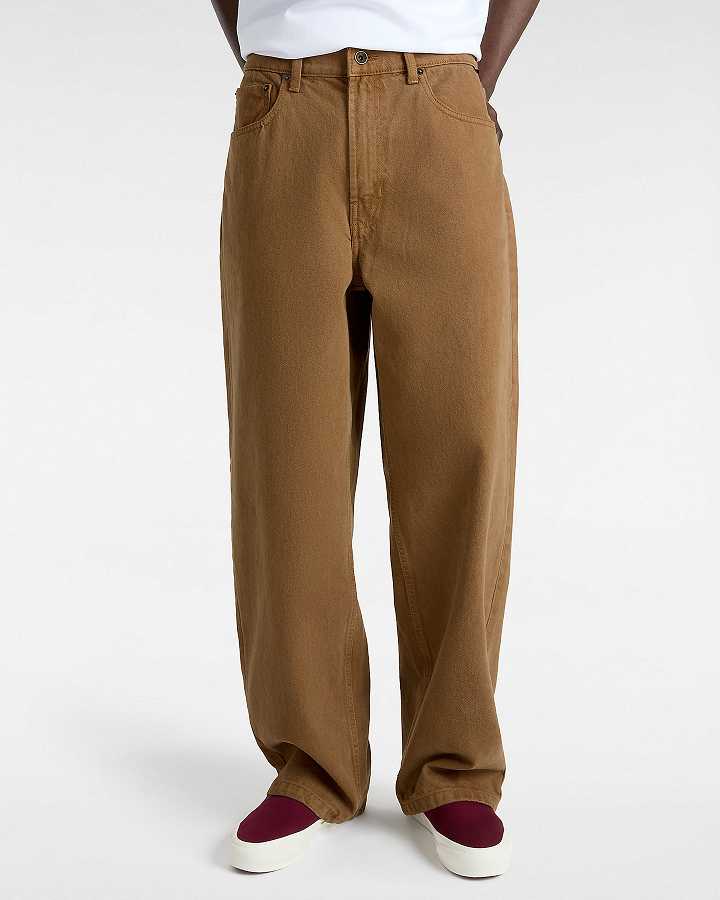 Brown Men Vans Check-5 Baggy Pants NZ | VN4708692