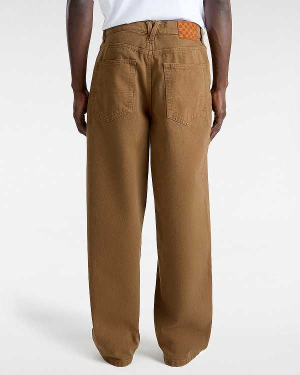 Brown Men Vans Check-5 Baggy Pants NZ | VN4708692