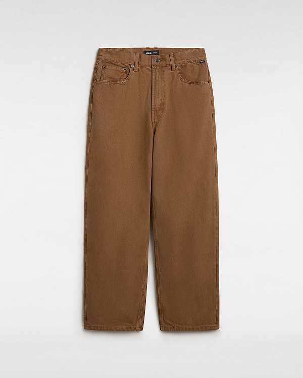 Brown Men Vans Check-5 Baggy Pants NZ | VN4708692