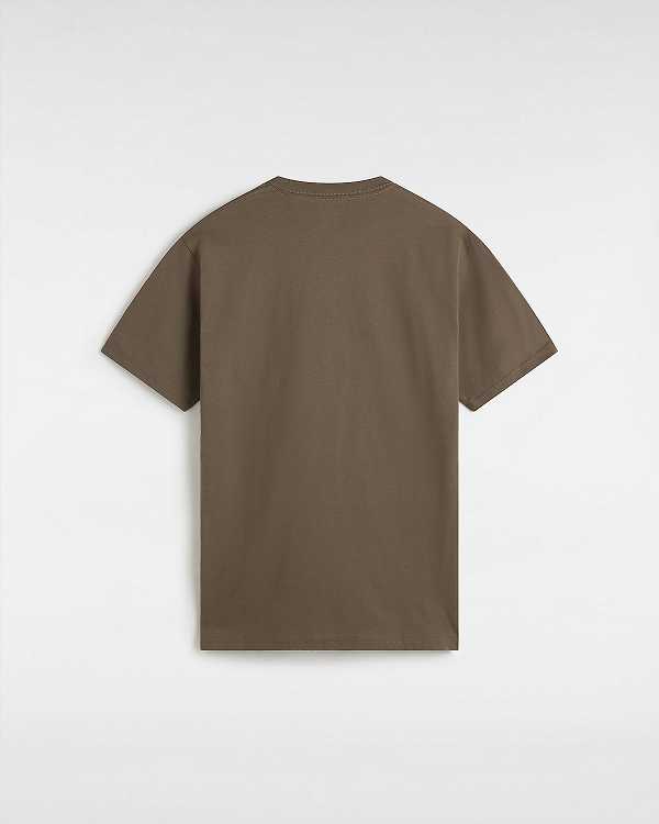 Brown Men Vans Classic T Shirts NZ | VN7932156