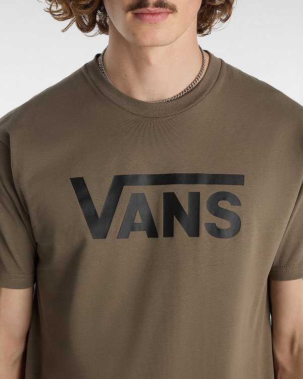 Brown Men Vans Classic T Shirts NZ | VN7932156