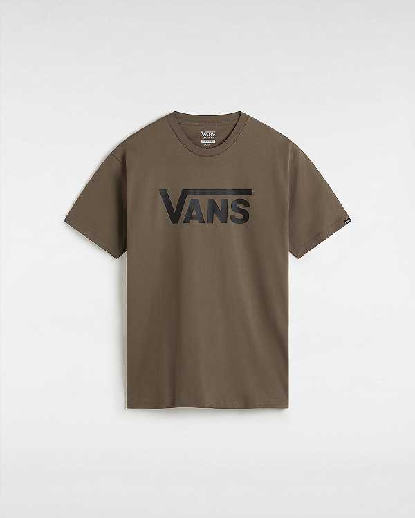 Brown Men Vans Classic T Shirts NZ | VN7932156