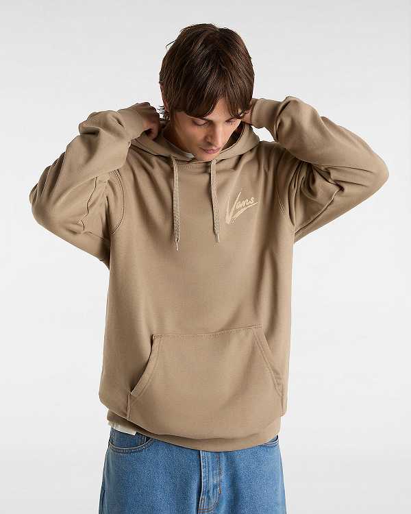 Brown Men Vans Dettori Loose Hoodie NZ | VN8601425