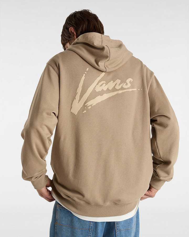 Brown Men Vans Dettori Loose Hoodie NZ | VN8601425