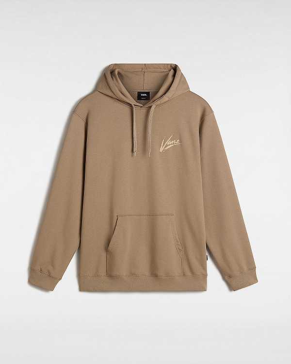 Brown Men Vans Dettori Loose Hoodie NZ | VN8601425