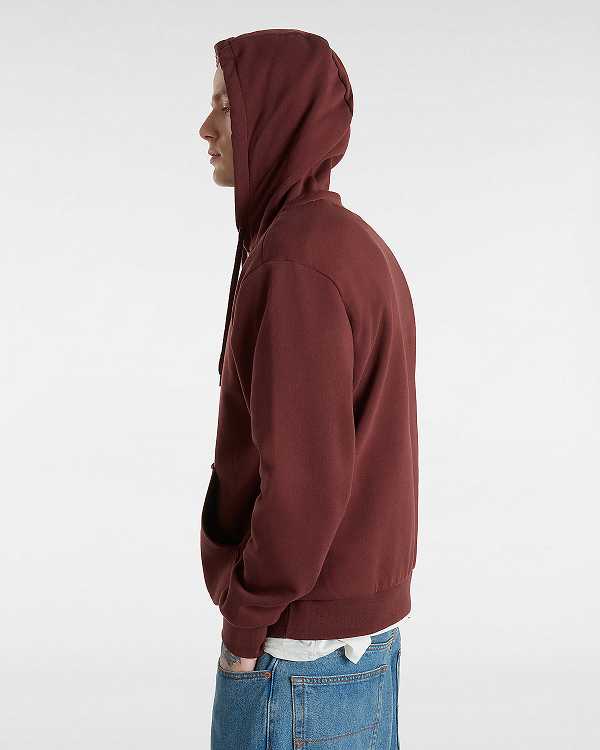 Brown Men Vans Essential Relaxed Hoodie NZ | VN0458793