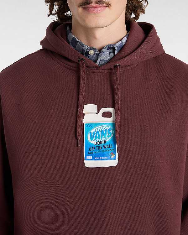 Brown Men Vans Extra Strength Loose Hoodie NZ | VN2089573