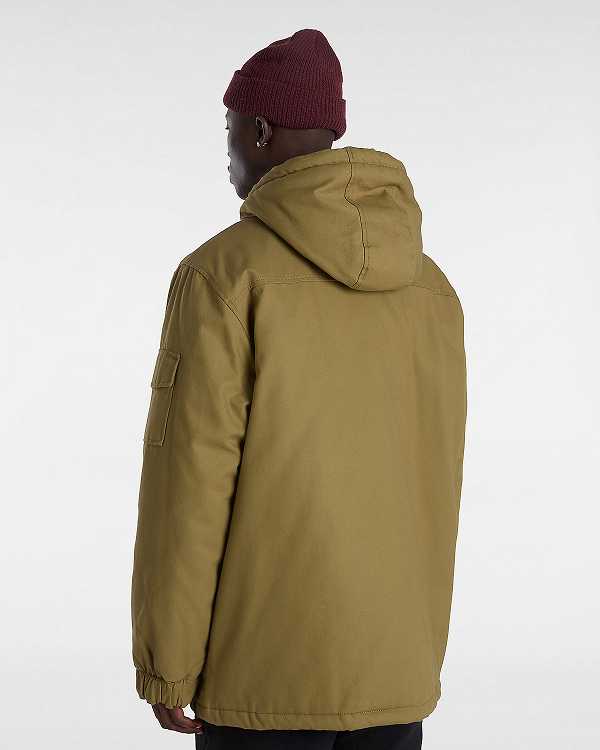 Brown Men Vans Henrique Parka Jacket NZ | VN5180976