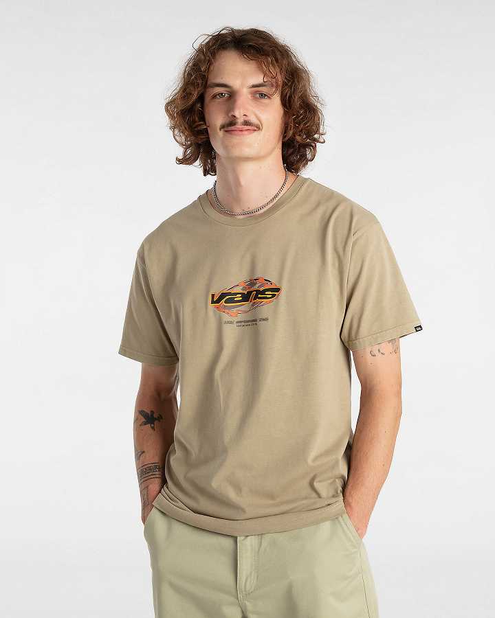 Brown Men Vans Ignitions T Shirts NZ | VN8126435