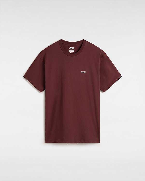 Brown Men Vans Left Chest Logo T Shirts NZ | VN4238751