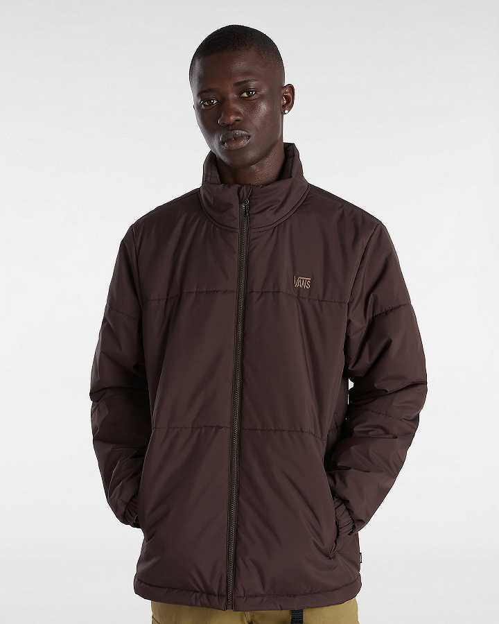 Brown Men Vans MTE Norris Puffer Jacket NZ | VN6274950