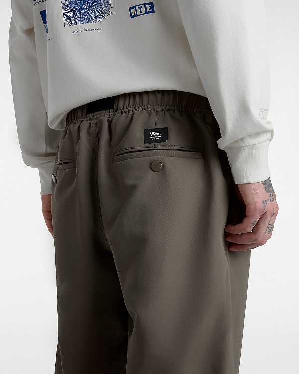 Brown Men Vans MTE Range Nylon Loose Tapered Pants NZ | VN3642951