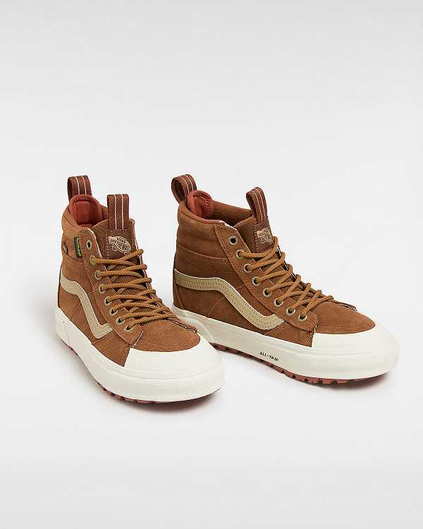 Brown Men Vans MTE Sk8-Hi Waterproof Shoes NZ | VN0237815