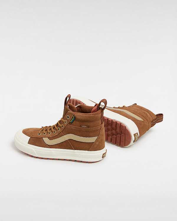 Brown Men Vans MTE Sk8-Hi Waterproof Shoes NZ | VN0237815