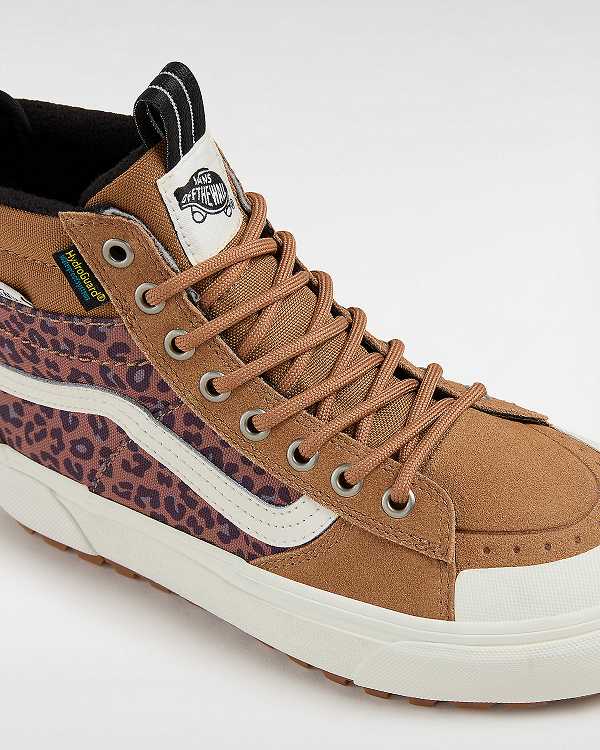 Brown Men Vans MTE Sk8-Hi Waterproof Shoes NZ | VN0743915