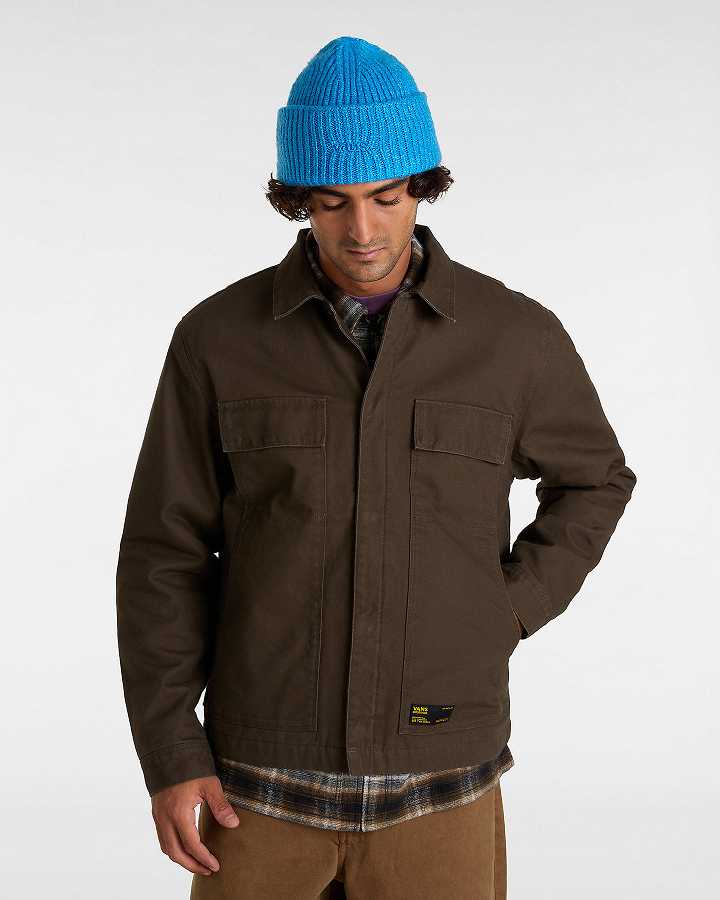 Brown Men Vans McAvoy Insulated Station Jacket NZ | VN3470895