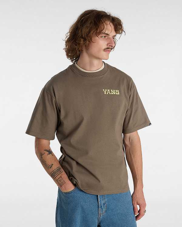 Brown Men Vans Nimi Sk8 Loose T Shirts NZ | VN1286709