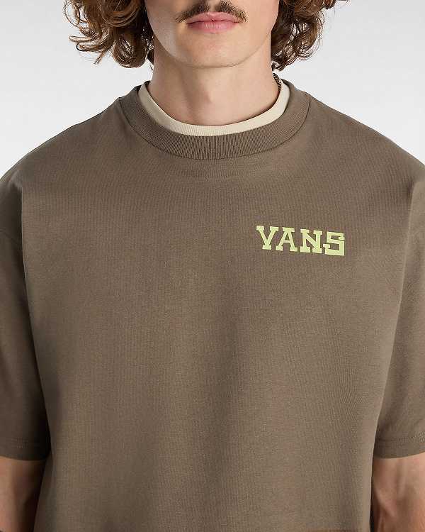 Brown Men Vans Nimi Sk8 Loose T Shirts NZ | VN1286709