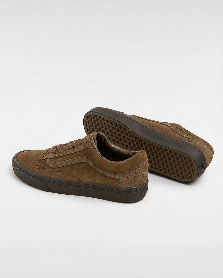 Brown Men Vans Old Skool Sneakers NZ | VN7352094