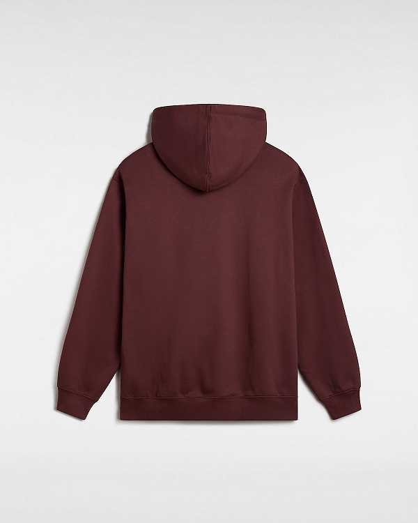 Brown Men Vans Oval Loose Hoodie NZ | VN2705138