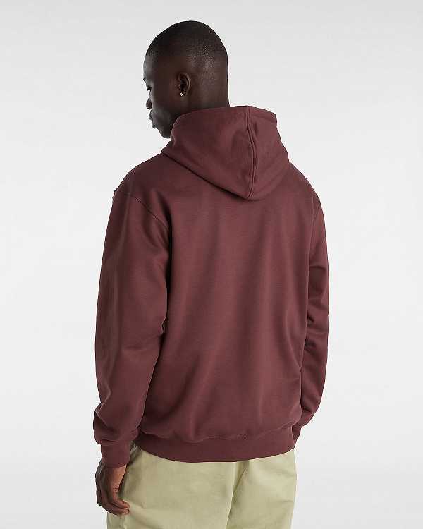 Brown Men Vans Oval Loose Hoodie NZ | VN2705138