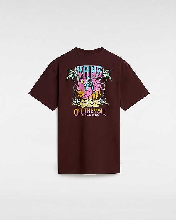 Brown Men Vans Palm Cheers Classic T Shirts NZ | VN1956304