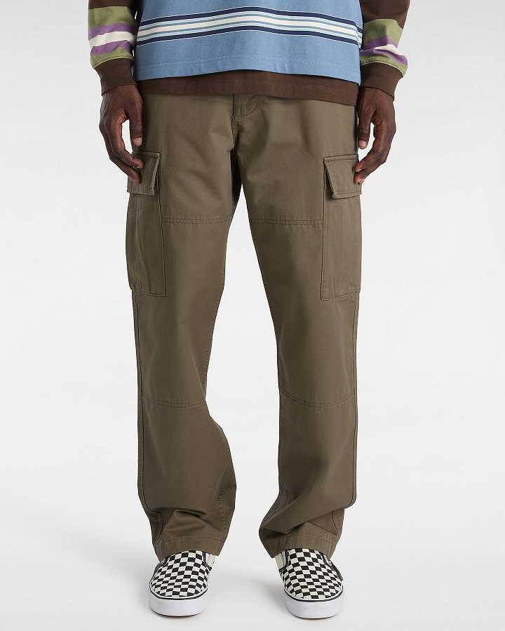 Brown Men Vans Service Cargo Loose Tapered Pants NZ | VN4395216