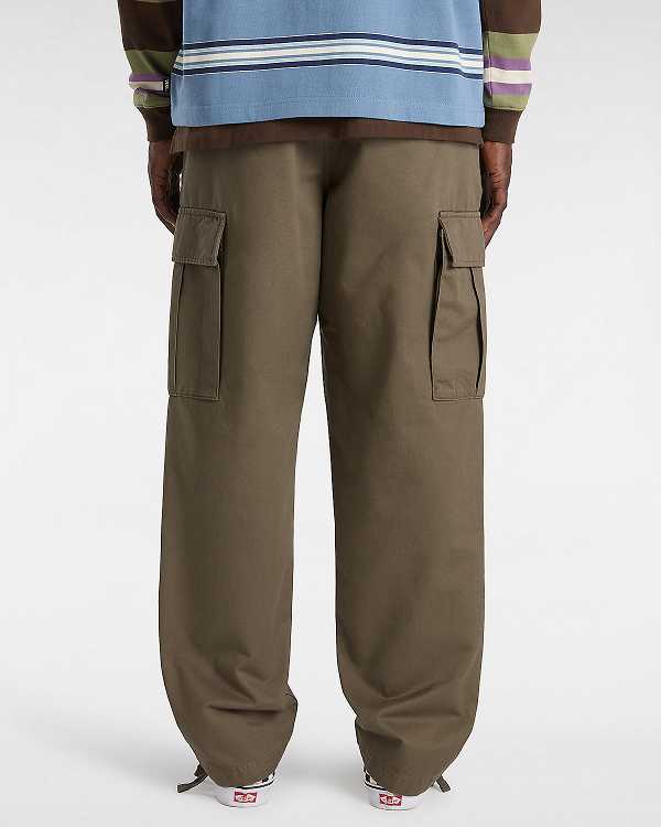 Brown Men Vans Service Cargo Loose Tapered Pants NZ | VN4395216