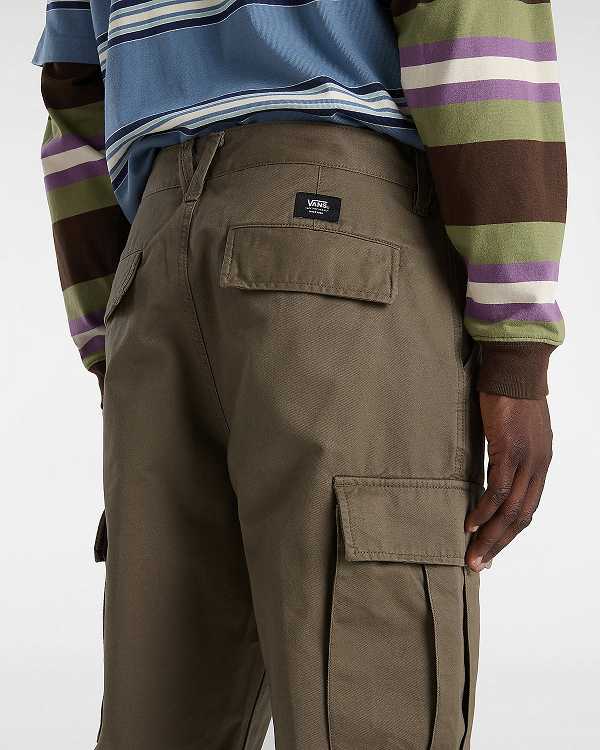 Brown Men Vans Service Cargo Loose Tapered Pants NZ | VN4395216