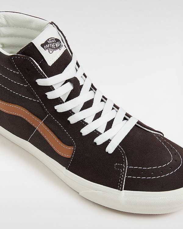 Brown Men Vans Sk8-Hi Skate Shoes NZ | VN4037658