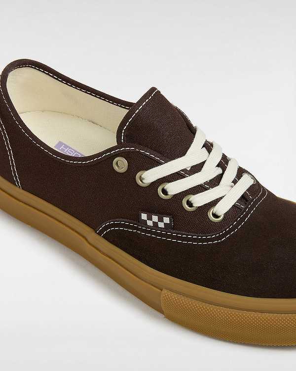 Brown Men Vans Skate Authentic Sneakers NZ | VN7395621