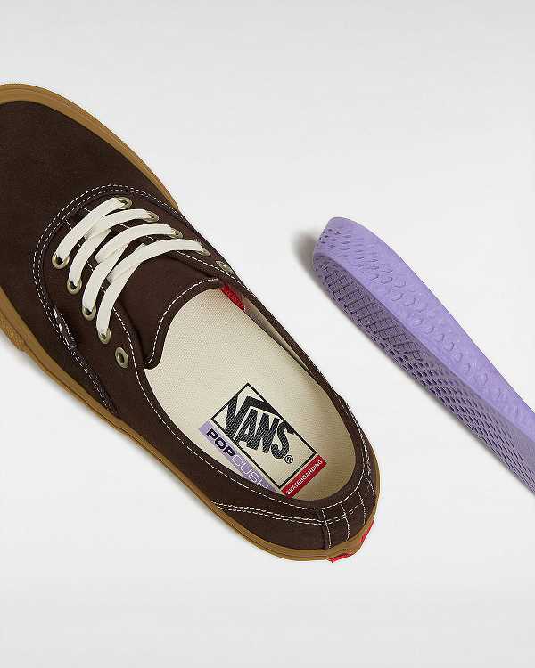 Brown Men Vans Skate Authentic Sneakers NZ | VN7395621