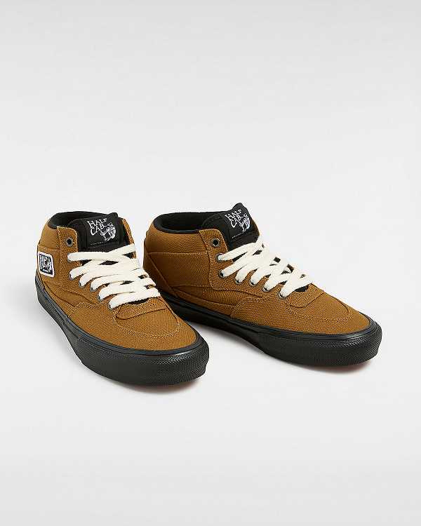 Brown Men Vans Skate Half Cab Duck Canvas Shoes NZ | VN9061872