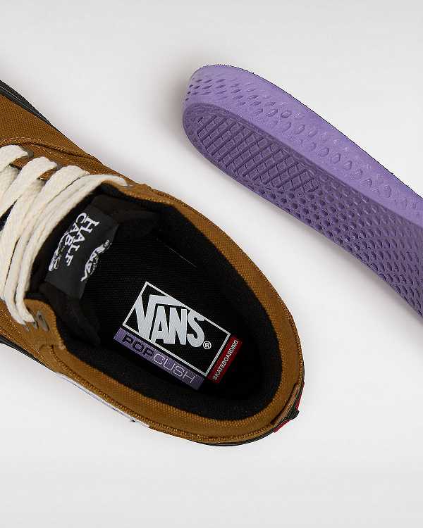 Brown Men Vans Skate Half Cab Duck Canvas Shoes NZ | VN9061872