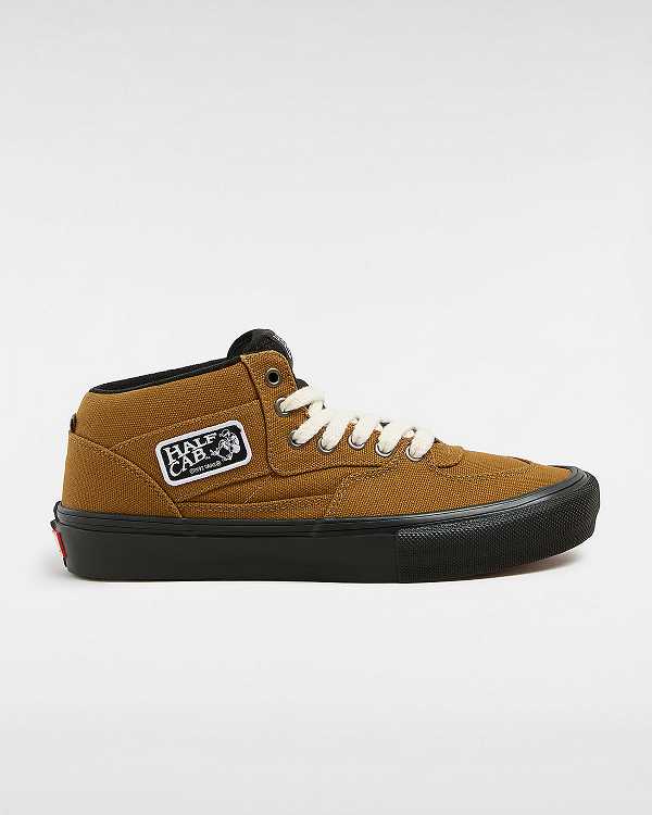 Brown Men Vans Skate Half Cab Duck Canvas Shoes NZ | VN9061872