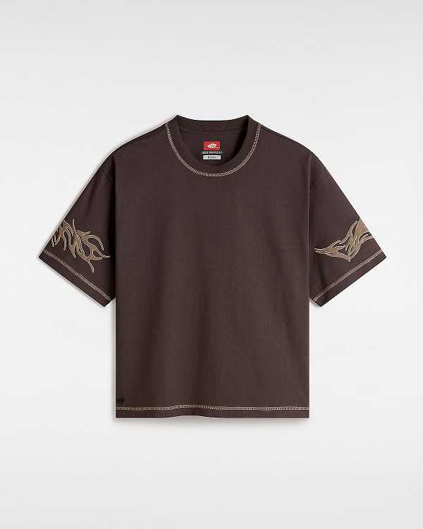 Brown Men Vans Skate Mike Gigliotti Tribal T Shirts NZ | VN0564283