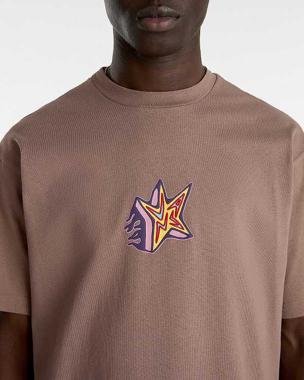 Brown Men Vans Skate Star T Shirts NZ | VN4365072