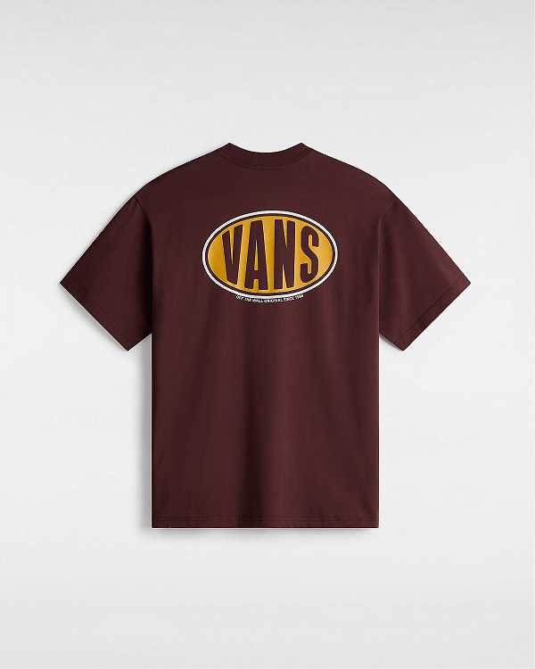 Brown Men Vans Spray On T Shirts NZ | VN1340896