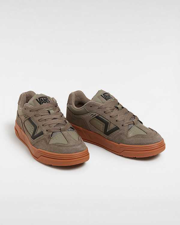 Brown Men Vans Upland Suede Sneakers NZ | VN2145973